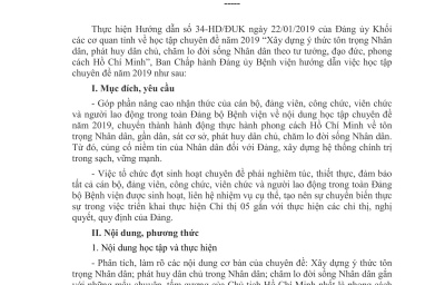 KẾ HOẠCH Thực hiện nhiệm vụ trọng tâm công tác khoa giáo năm 2019